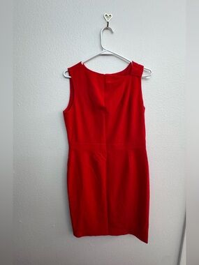 Tahari Red A-Line Sheath Style Dress - Size 8P